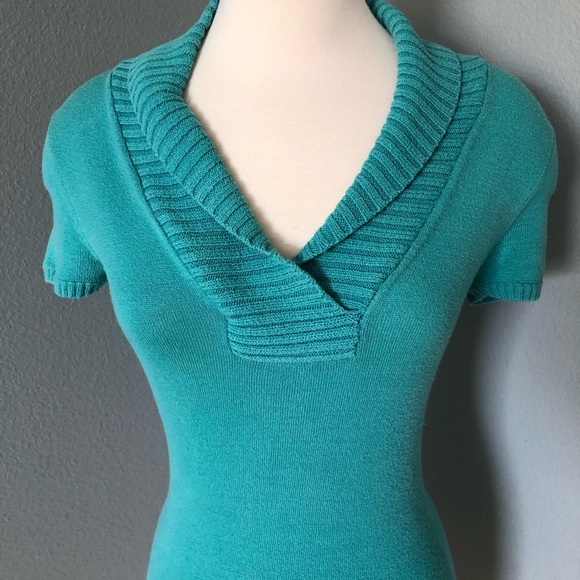 BCBG MaxAzria Cowl V-Neck Knit Sweater Blouse - Picture 2 of 16